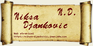 Nikša Đanković vizit kartica